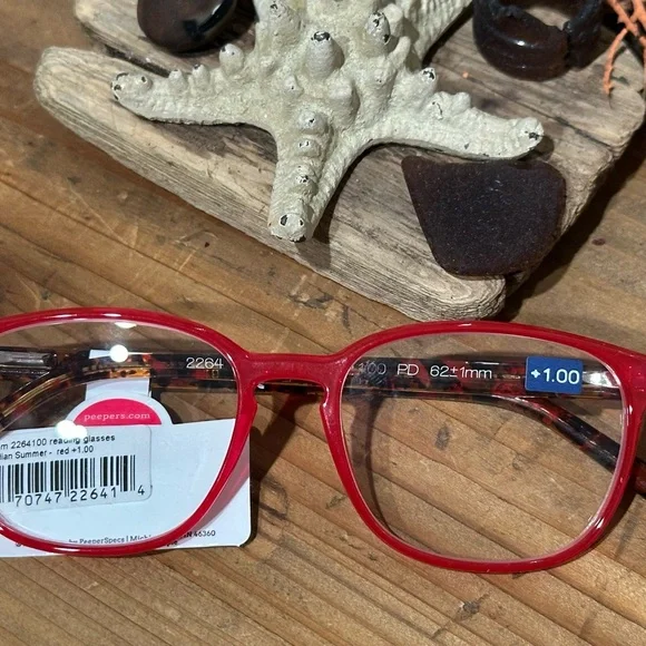 Peepers Indian Summer Red Women's 1.0 Reading Glasses - Picture 5 of 15